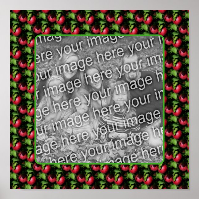 Póster Marco natural de las manzanas McIntosh Crea tu pro (Frente)