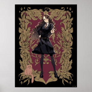 Póster Marco Ornate Anime Hermione Granger