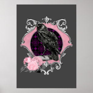 Póster Marco Rosa de gótico Raven