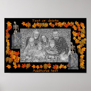 Póster Marco Skeleton Halloween Crea Tu Propia Foto