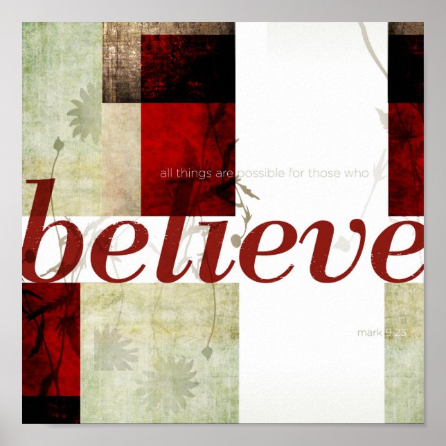 Póster Marcos 9:23 (Frente)