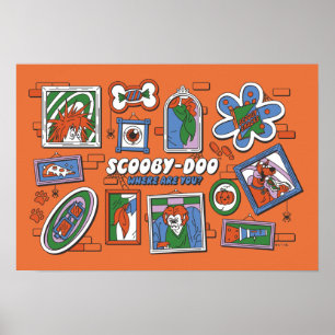 Póster Marcos de fotos de Halloween de Scooby-Doo