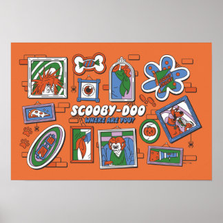 Póster Marcos de fotos de Halloween de Scooby-Doo
