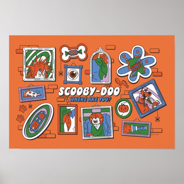 Póster Marcos de fotos de Halloween de Scooby-Doo (Frente)