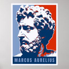 Póster Marcus Aurelius Hope Style Stoicism Stoic