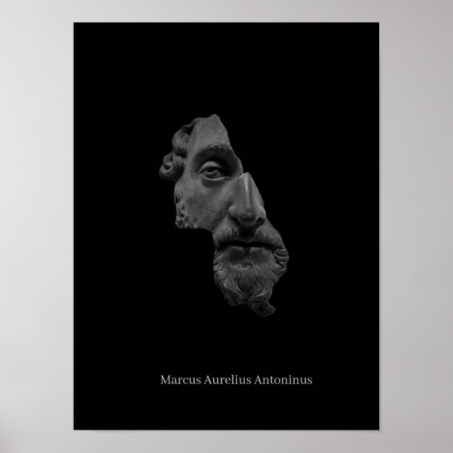 Póster Marcus Aurelius Poster - Filosofía estoica (Frente)