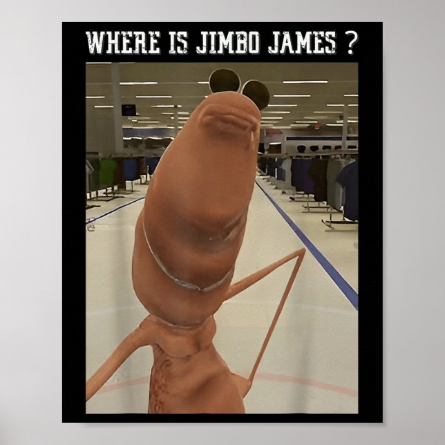 Póster Marcus El Gusano Dónde Está Jimbo James Meme  (Frente)