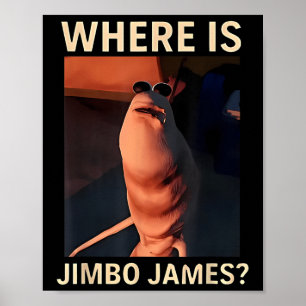 Póster Marcus El Gusano Dónde Está Jimbo James Meme Diver