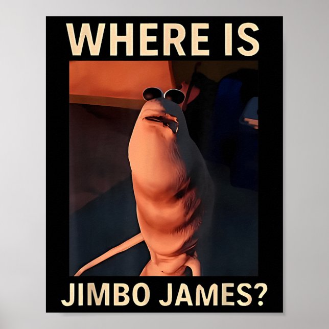 Póster Marcus El Gusano Dónde Está Jimbo James Meme Diver (Frente)