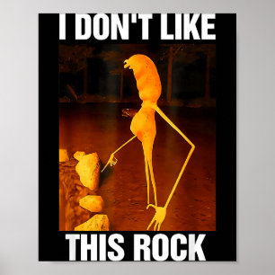 Póster Marcus El Gusano Meme Robert No Me Gusta Esta Roca