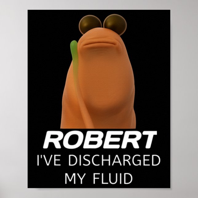 Póster Marcus El Gusano Robert He Descargado Mi Líquido G (Frente)