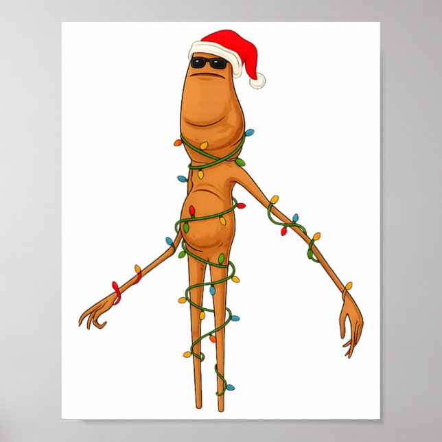 Póster Marcus The Worm, Funny Christmas Lights  (Frente)