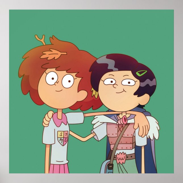 Póster Marcy y Anne Amphibia (Frente)