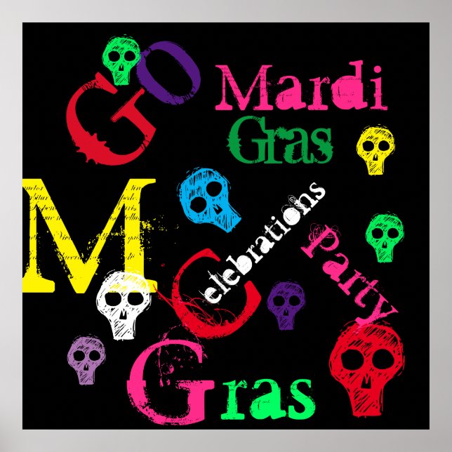 PÓSTER MARDI GRAS (Frente)
