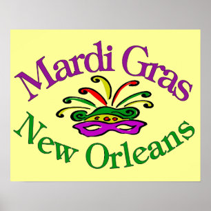 Póster Mardi Gras