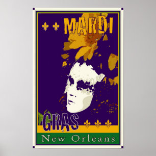 Póster Mardi Gras