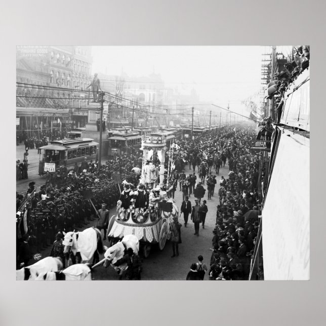 Póster Mardi Gras, 1900 (Frente)