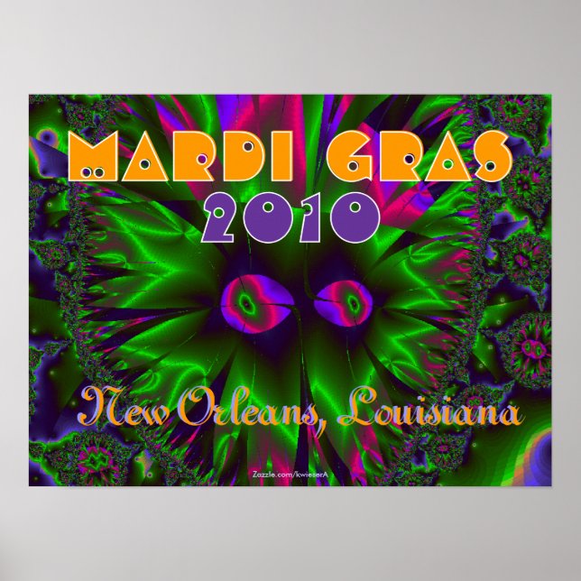 Póster Mardi Gras 2010 (Frente)