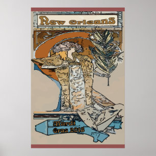 Póster Mardi Gras 2018