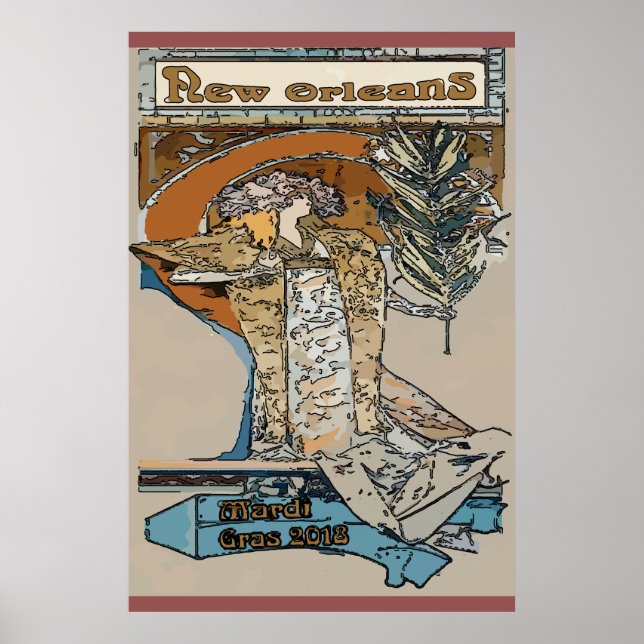 Póster Mardi Gras 2018 (Frente)