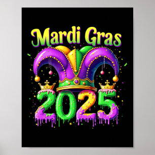 Póster Mardi Gras 2025 Trajes Para Hombres Mujeres 1