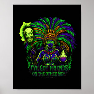 Póster Mardi Gras Brujo Hechicero Conjura Hexe Para Hombr