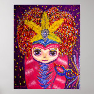Póster Mardi Gras Doll