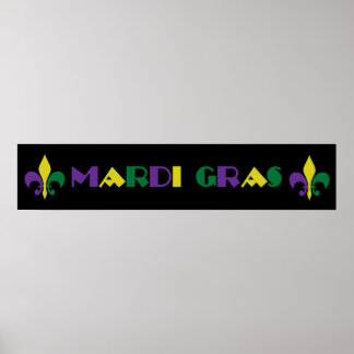 Póster Mardi Gras ~ Fleur De Lis