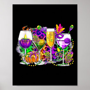 Póster Mardi Gras Gl De Vino