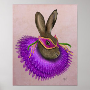 Póster Mardi Gras Hare