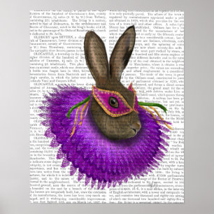 Póster Mardi Gras Hare