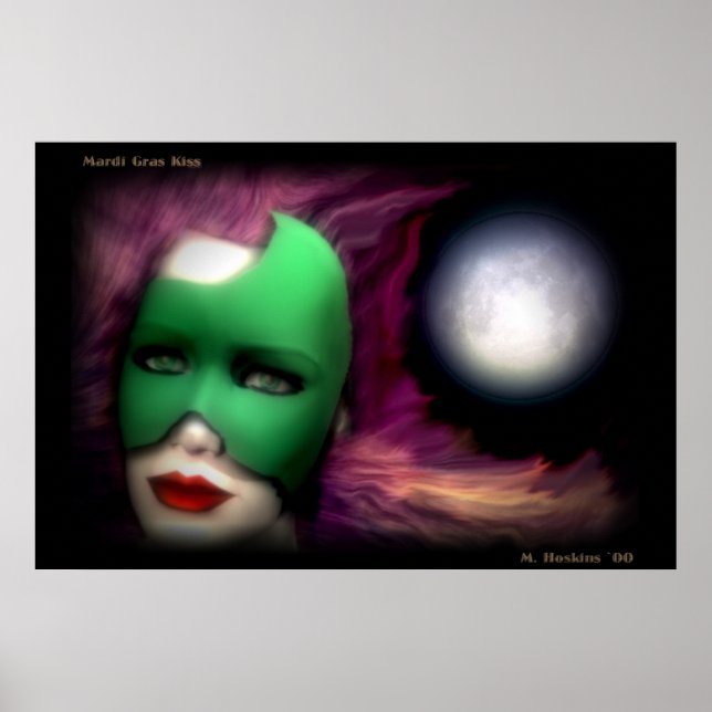 Póster Mardi Gras Kiss (Frente)
