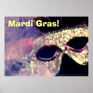 Póster Mardi Gras Mask poster