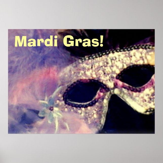 Póster Mardi Gras Mask poster (Frente)