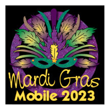 Mardi Gras Mask Poster - 2023 - Móvil