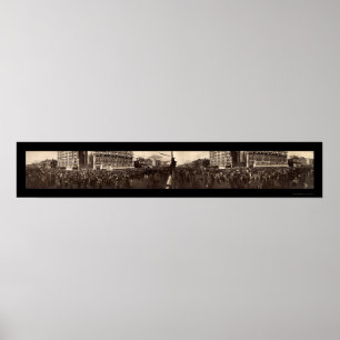 Póster Mardi Gras Nueva Orleans Foto 1910