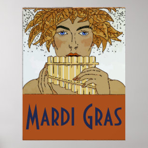 Póster Mardi Gras Pan