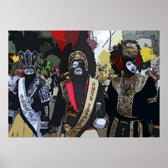 Póster Mardi Gras Paraders (Frente)