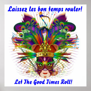 Póster Mardi Gras Por Favor Ver Notas