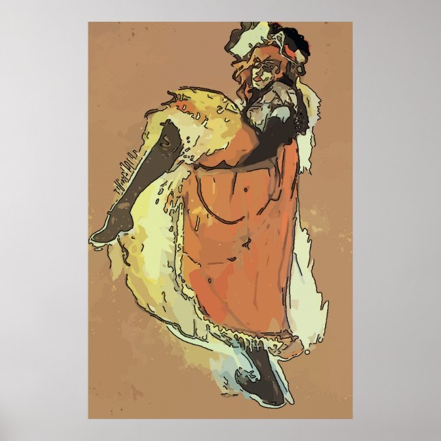 Póster Mardi Gras puede bailar (Frente)