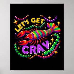 Póster Mardi Gras Vamos A Conseguir Un Desfile De Carnava