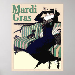Póster Mardi Gras Vestir