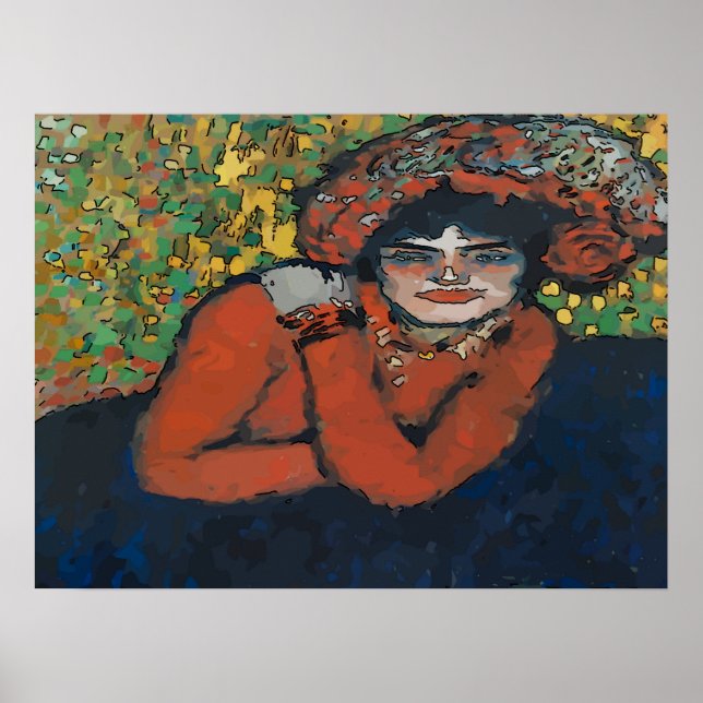 Póster Mardi Gras Woman (Frente)