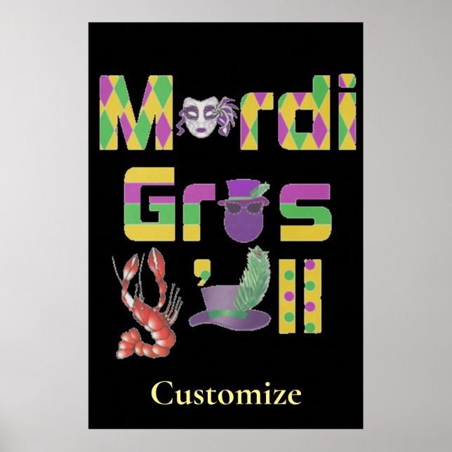 Póster Mardi Gras Y'all Thunder_Cove (Frente)