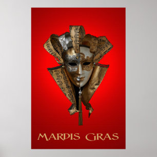 Póster Mardis Gras 36 x 24 Poster