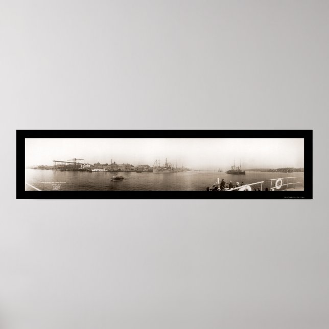 Póster Mare Navy Yard Vallejo Foto 1911 (Frente)