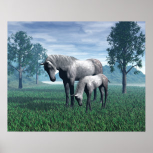 Póster Mare y Foal