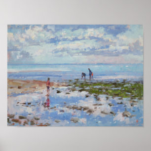 Póster Marea baja Charmouth 2012