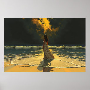 Póster Marea Dorada de Soledad Mareas Celestiales