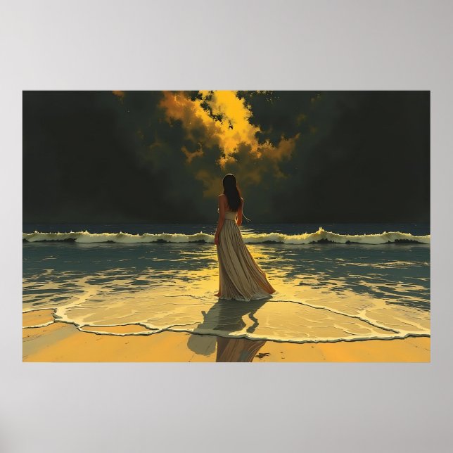 Póster Marea Dorada de Soledad | Mareas Celestiales (Frente)